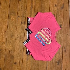 Justice sport crop top Girls XL